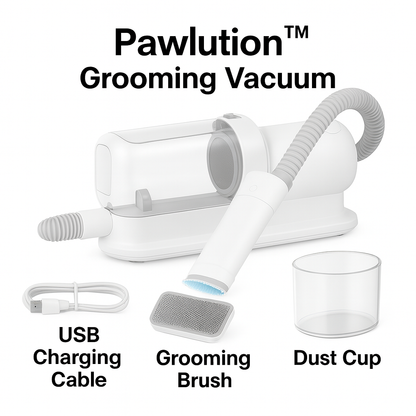 Pawlution™ 5-in-1 Dog Grooming Vacuum & Pet Deshedding Kit